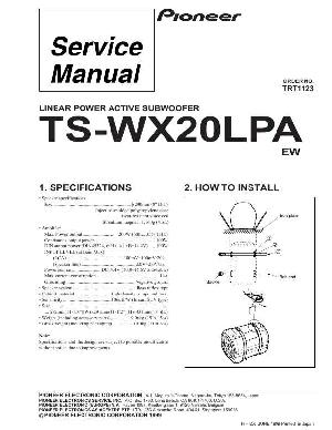 Сервисная инструкция Pioneer TS-WX20LPA ― Manual-Shop.ru