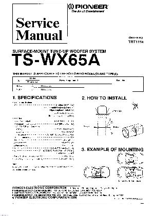 Service manual Pioneer TS-WX65A ― Manual-Shop.ru