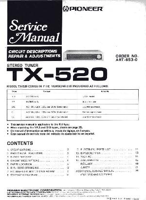 Сервисная инструкция Pioneer TX-520 ― Manual-Shop.ru