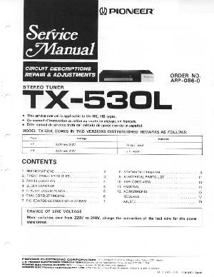 Сервисная инструкция Pioneer TX-530L ― Manual-Shop.ru