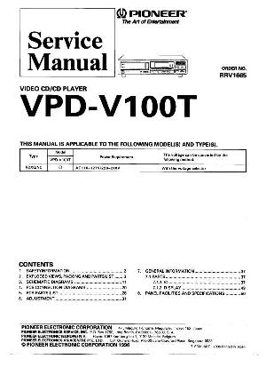 Сервисная инструкция Pioneer VPD-V100T ― Manual-Shop.ru