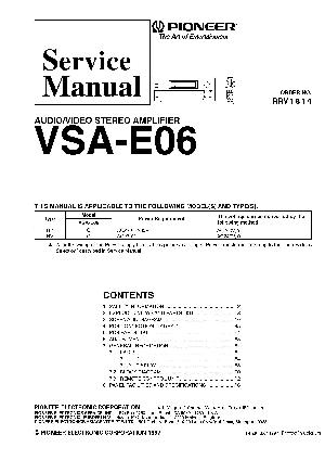 Service manual Pioneer VSA-E06 ― Manual-Shop.ru
