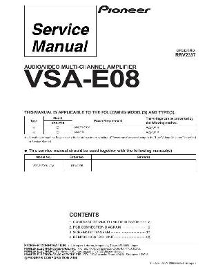 Service manual Pioneer VSA-E08 ― Manual-Shop.ru