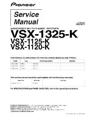 Service manual Pioneer VSX-1120, VSX-1125, VSX-1325-K ― Manual-Shop.ru