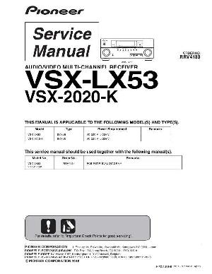Service manual Pioneer VSX-2020-K ― Manual-Shop.ru