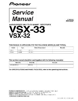 Сервисная инструкция Pioneer VSX-32, VSX-33 ― Manual-Shop.ru