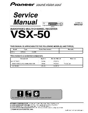 Service manual Pioneer VSX-50 ― Manual-Shop.ru