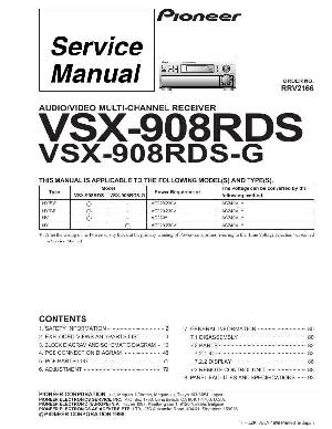 Сервисная инструкция Pioneer VSX-908RDS ― Manual-Shop.ru