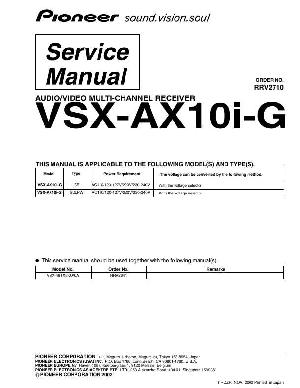Сервисная инструкция Pioneer VSX-AX10I-G ― Manual-Shop.ru