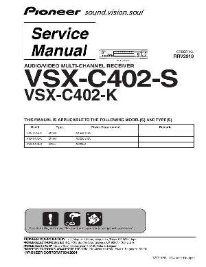 Сервисная инструкция Pioneer VSX-C402-S K ― Manual-Shop.ru