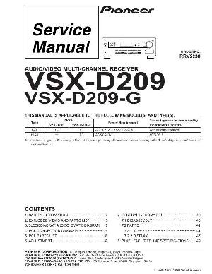 Сервисная инструкция Pioneer VSX-D209-G ― Manual-Shop.ru
