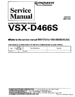 Сервисная инструкция Pioneer VSX-D466S ― Manual-Shop.ru
