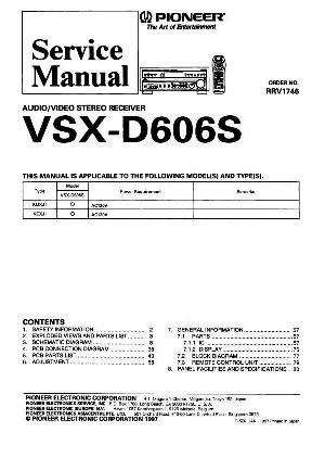 Service manual Pioneer VSX-D606S ― Manual-Shop.ru
