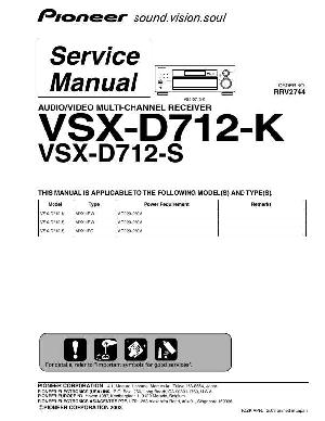 Service manual Pioneer VSX-D712 ― Manual-Shop.ru