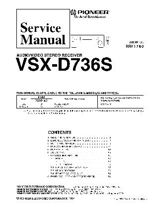 Service manual Pioneer VSX-D736S ― Manual-Shop.ru