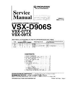 Service manual Pioneer VSX-D906S ― Manual-Shop.ru