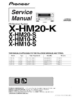 Сервисная инструкция Pioneer X-HM10, X-HM20 ― Manual-Shop.ru