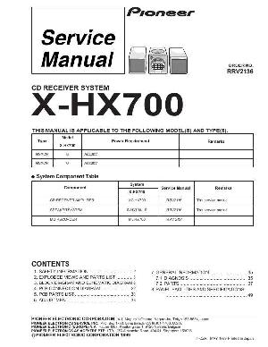 Service manual Pioneer X-HX700 ― Manual-Shop.ru