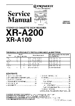 Сервисная инструкция Pioneer XR-A100, XR-A200 ― Manual-Shop.ru