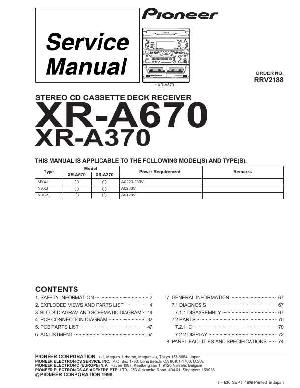 Service manual Pioneer XR-A370, XR-A670 ― Manual-Shop.ru