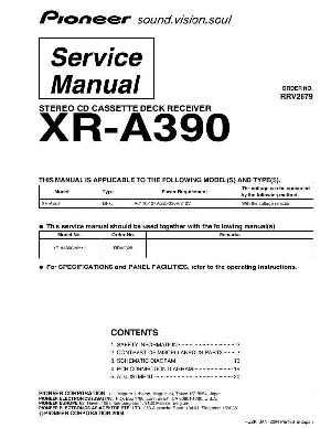 Service manual Pioneer XR-A390 ― Manual-Shop.ru