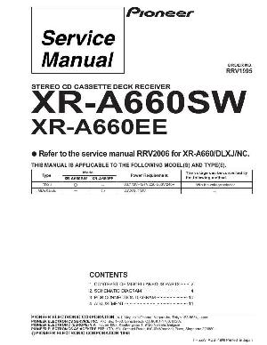 Сервисная инструкция Pioneer XR-A660SW ― Manual-Shop.ru