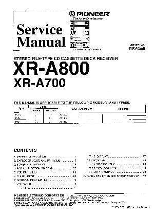 Service manual Pioneer XR-A700, XR-A800 ― Manual-Shop.ru