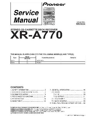 Service manual Pioneer XR-A770 ― Manual-Shop.ru