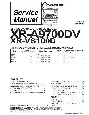 Сервисная инструкция Pioneer XR-A9700DV, XR-VS100D ― Manual-Shop.ru
