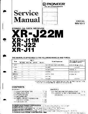 Service manual Pioneer XR-J11M, XR-J22M ― Manual-Shop.ru