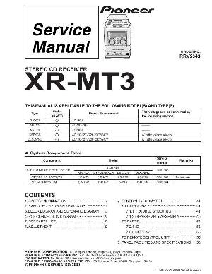 Service manual Pioneer XR-MT3 ― Manual-Shop.ru