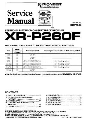 Service manual Pioneer XR-P260F ― Manual-Shop.ru
