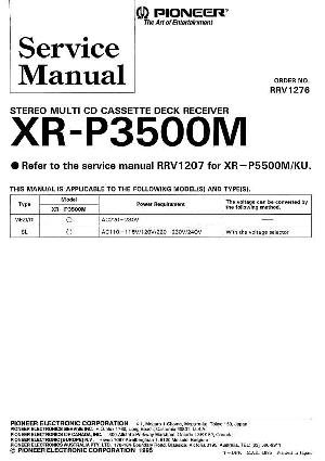 Service manual Pioneer XR-P3500M ― Manual-Shop.ru