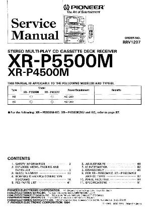 Сервисная инструкция Pioneer XR-P4500M, XR-P5500M ― Manual-Shop.ru