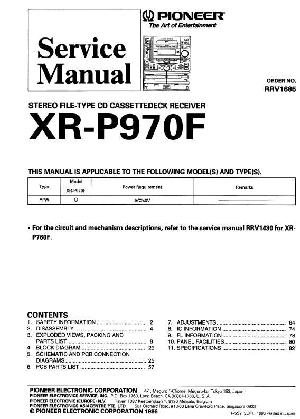Service manual Pioneer XR-P970F ― Manual-Shop.ru