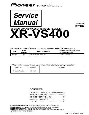 Сервисная инструкция Pioneer XR-VS400 ― Manual-Shop.ru