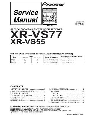 Сервисная инструкция Pioneer XR-VS55, XR-VS77 ― Manual-Shop.ru