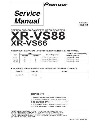 Сервисная инструкция Pioneer XR-VS66, XR-VS88 ― Manual-Shop.ru