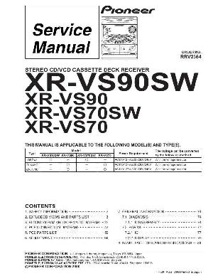 Сервисная инструкция Pioneer XR-VS70SW, XR-VS90SW ― Manual-Shop.ru