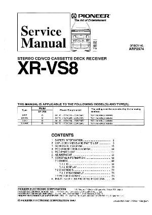 Сервисная инструкция Pioneer XR-VS8 ― Manual-Shop.ru