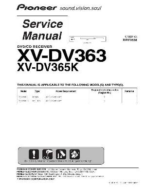 Service manual Pioneer XV-DV363, XV-DV365K ― Manual-Shop.ru