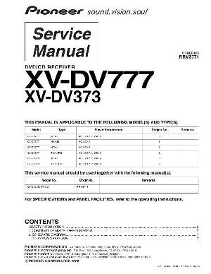 Сервисная инструкция Pioneer XV-DV373, XV-DV777 ― Manual-Shop.ru