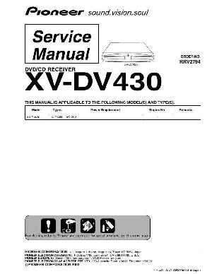 Service manual Pioneer XV-DV430 ― Manual-Shop.ru