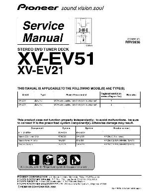 Сервисная инструкция Pioneer XV-EV21, XV-EV51 ― Manual-Shop.ru