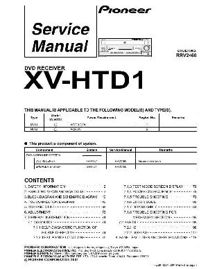 Service manual Pioneer XV-HTD1 ― Manual-Shop.ru