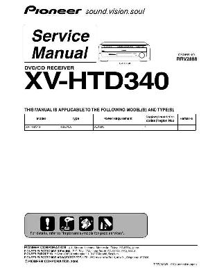 Сервисная инструкция Pioneer XV-HTD340 ― Manual-Shop.ru