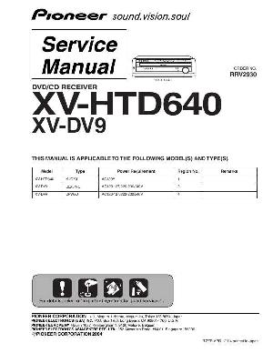 Service manual Pioneer XV-HTD640, XV-DV9 ― Manual-Shop.ru