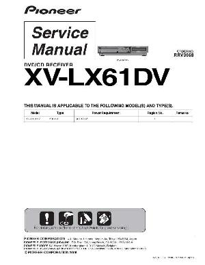 Сервисная инструкция Pioneer XV-LX61DV ― Manual-Shop.ru