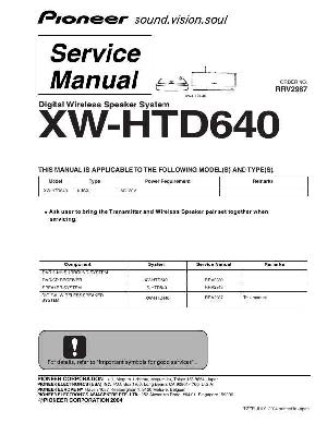 Service manual Pioneer XW-HTD640 ― Manual-Shop.ru