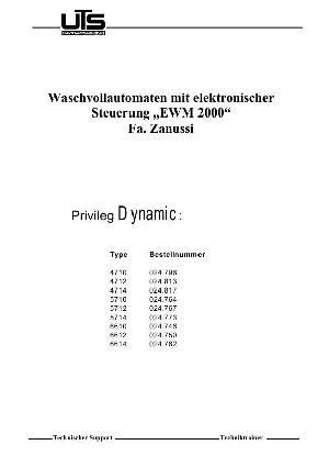 Service manual Privileg DYNAMIC-4710, 4712, 4714, 5710, 5712, 5714, 6610, 6612, 6614, EWM2000 ― Manual-Shop.ru